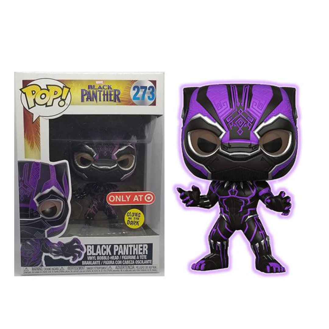 Black Panther Target Sticker Purple GITD Pop! Vinyl