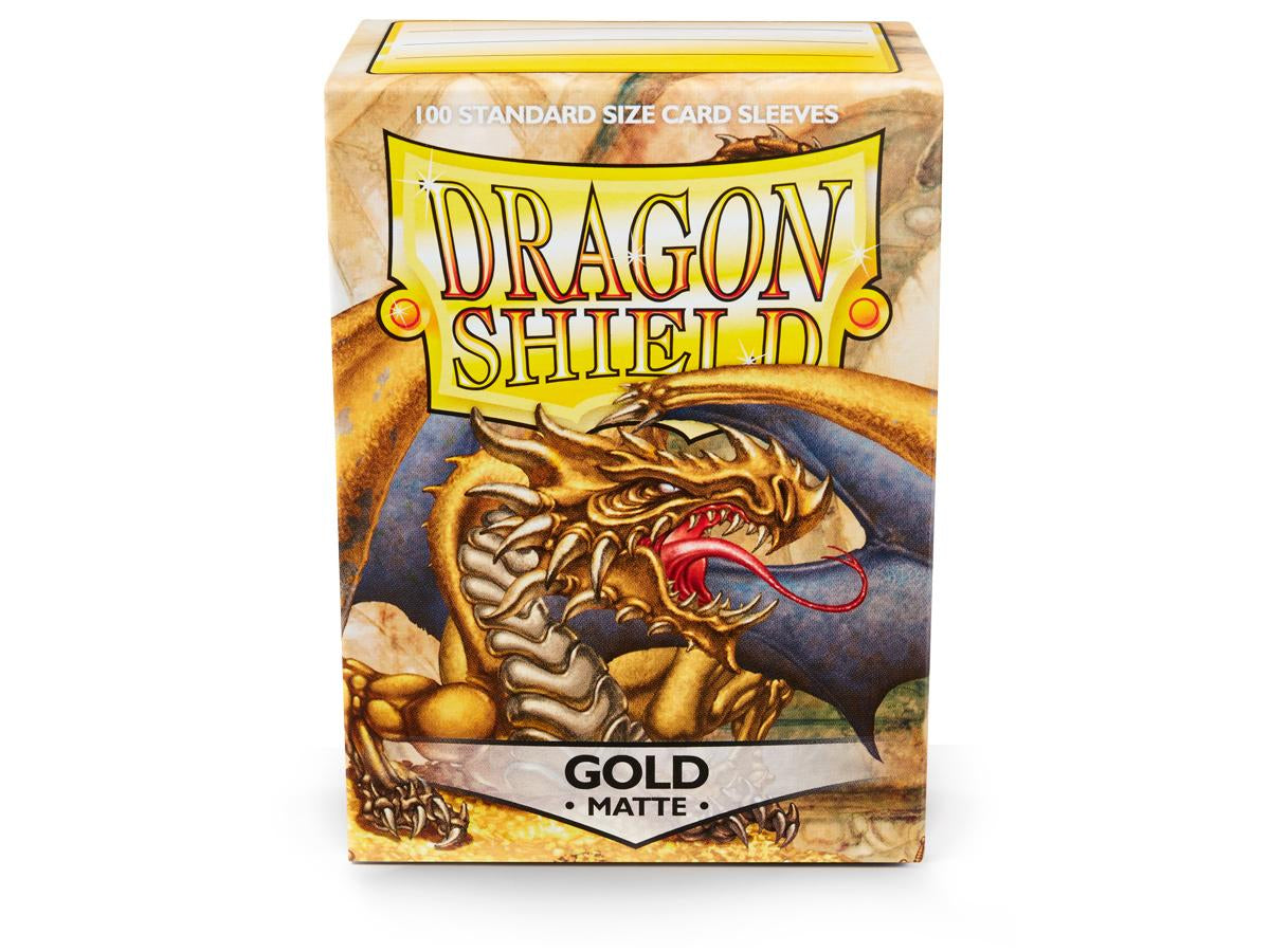 Dragon Shield Standard Size 100 Matte Gold