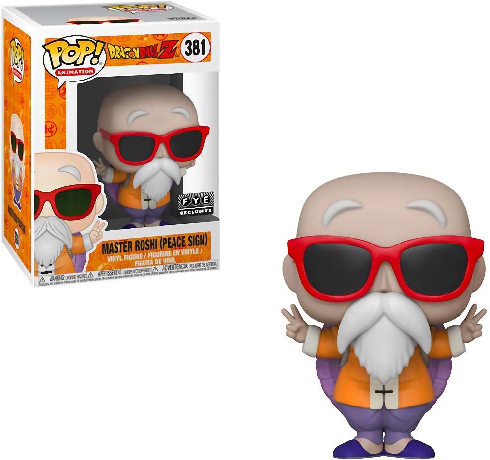 Dragon Ball Z Master Roshi (Peace Sign) FYE Exclusive Sticker Pop! Vinyl