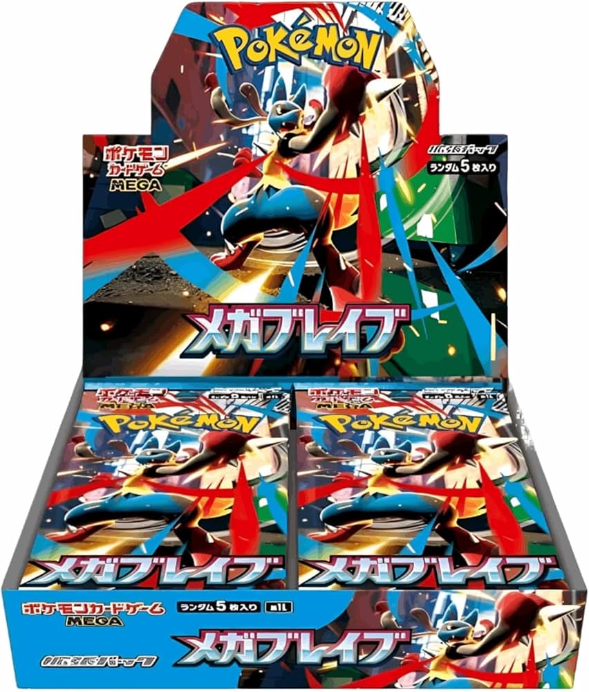 Japanese Pokemon Mega Series Mega Brave M1L Booster Box