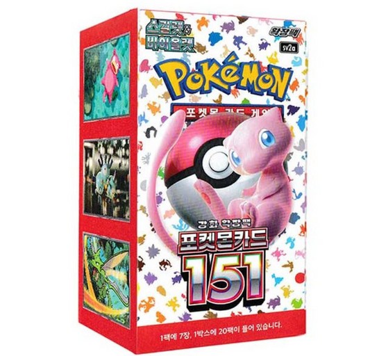 Korean Pokemon TCG Scarlet and Violet 151 sv2a Booster Box