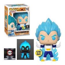 Dragon Ball Super Vegeta Powering Up Chalice Collectibles Exclusive Sticker GITD Pop! Vinyl
