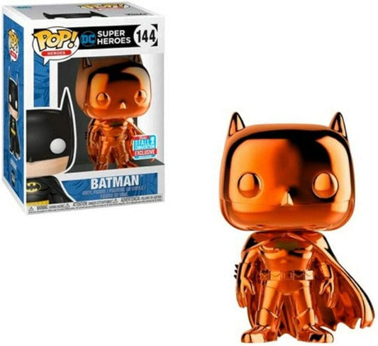 DC Super Heroes Batman Chrome Orange 2018 Fall Convention Pop! Vinyl