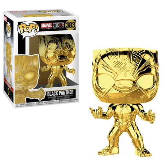 Marvel Studios The First Ten Years Black Panther Chrome Gold Pop! Vinyl