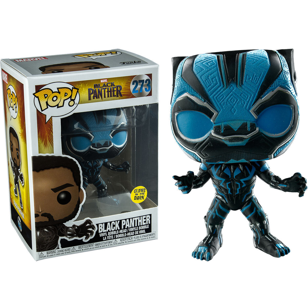 Black Panther Blue GITD Pop! Vinyl