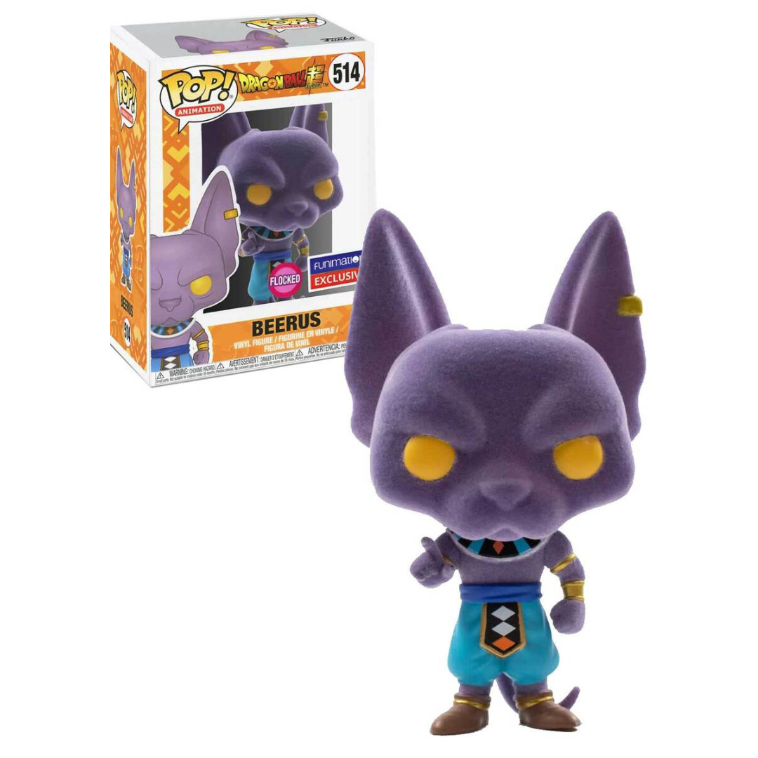 Dragon Ball Super Beerus Flocked Funimation Exclusive Sticker Pop! Vinyl