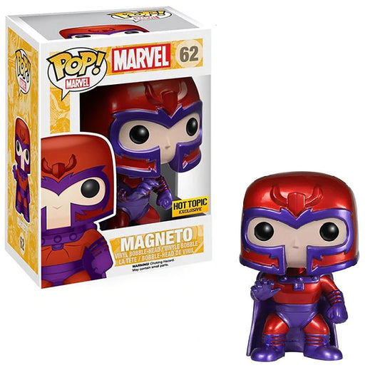 Marvel Magneto Metallic Hot Topic Exclusive Sticker Pop! Vinyl