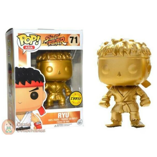 Ryu Metallic Gold Chase Pop! Vinyl