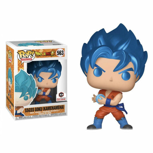 Dragon Ball Super SSGSS Goku (Kamehameha) Chalice Collectibles Exclusive Sticker) Pop! Vinyl