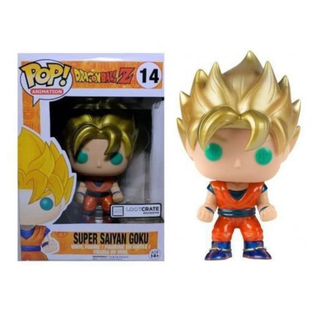 Dragon Ball Z Super Saiyan Goku Lootcrate Exclusive Sticker Pop! Vinyl