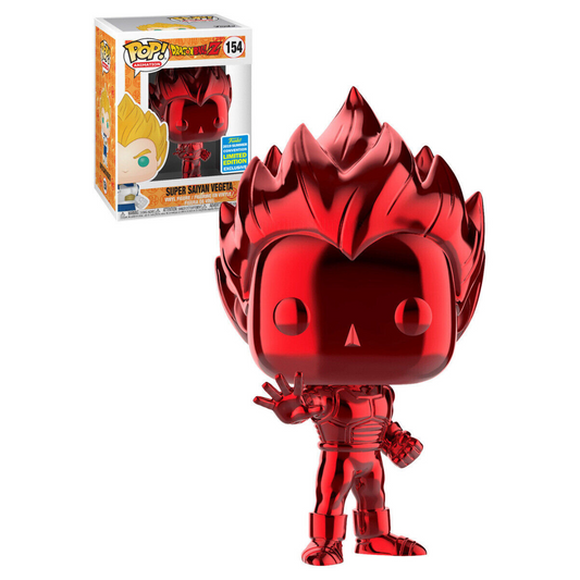 Dragon Ball Z Super Saiyan Vegeta Chrome Red 2019 Summer Convention Pop! Vinyl