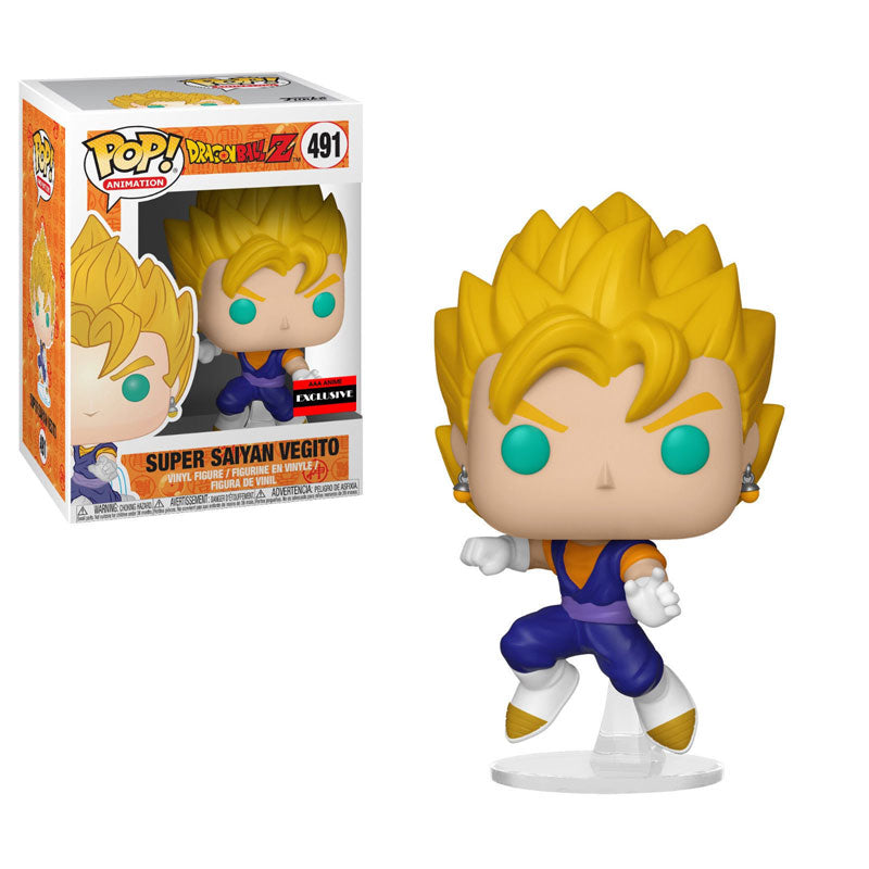 Dragon Ball Z Super Saiyan Vegito AAA Anime Exclusive Sticker Pop! Vinyl